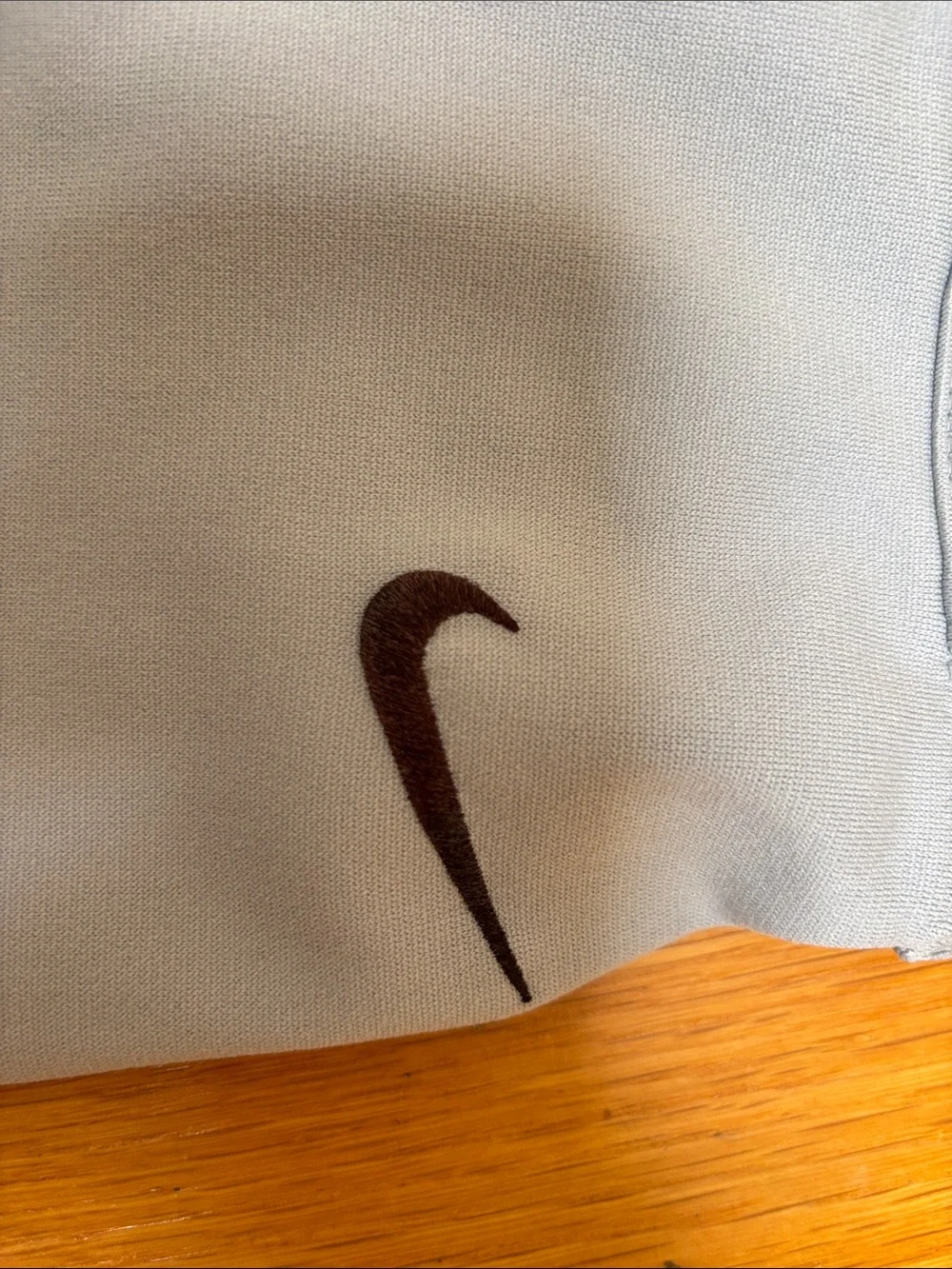 Nike Youth Light Gray Baseball Pants with Brown Swoosh, Size YM